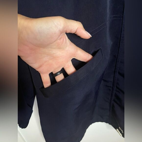 CBO New York SiE 1X Navy Zip Up Detachable Hooded Jacket Coat - Picture 6 of 10